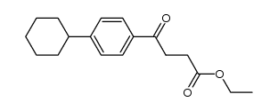 ethyl 4-(p-cyclohexylphenyl)-4-oxobutanoate Structure