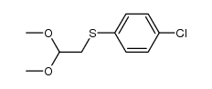 (4-chlorophenyl)(2,2-dimethoxyethyl)sulfane Structure