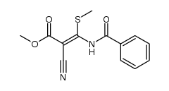 methyl (Z)-3-benzamido-2-cyano-3-methylthiopropenoate Structure