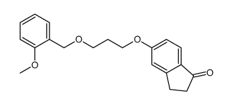 5-{3-[(2-Methoxybenzyl)oxy]propoxy}-1-indanone Structure