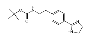 tert-butyl {2-[4-(4,5-dihydro-1H-imidazol-2-yl)phenyl]ethyl}carbamate Structure