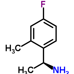 (1S)-1-(4-Fluoro-2-methylphenyl)ethanamine结构式