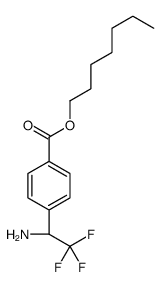 heptyl 4-[(1S)-1-amino-2,2,2-trifluoroethyl]benzoate结构式