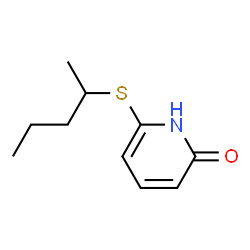 2(1H)-Pyridinone,6-[(1-methylbutyl)thio]-(9CI) picture