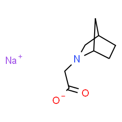 2-Azabicyclo[2.2.1]heptane-2-acetic acid, sodium salt (1:1) structure