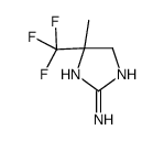 5-methyl-5-(trifluoromethyl)-1,4-dihydroimidazol-2-amine结构式