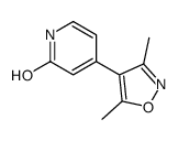 4-(3,5-dimethyl-1,2-oxazol-4-yl)-1H-pyridin-2-one结构式