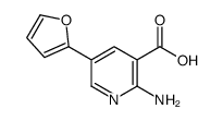 2-amino-5-(furan-2-yl)pyridine-3-carboxylic acid Structure