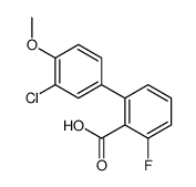 2-(3-chloro-4-methoxyphenyl)-6-fluorobenzoic acid结构式