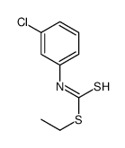 m-Chlorophenyldithiocarbamic acid ethyl ester结构式