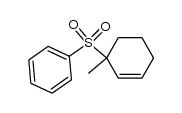 2-methylcyclohex-2-enyl phenyl sulphone Structure