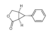 (1α,5α)-6β-phenyl-3-oxabicyclo[3.1.0]hexan-2-one结构式