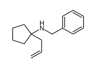 N-benzyl-1-prop-2-enylcyclopentan-1-amine结构式