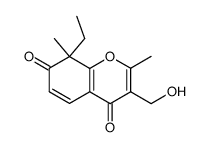 8-Ethyl-2,8-dimethyl-3-(hydroxymethyl)-4H-1-benzopyran-4,7(8H)-dione Structure