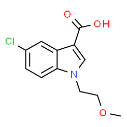 5-Chloro-1-(2-methoxy-ethyl)-1H-indole-3-carboxylic acid structure