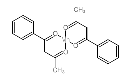 Manganese,bis(1-phenyl-1,3-butanedionato-kO,kO')- (9CI) Structure