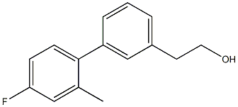 2-[3-(4-fluoro-2-methylphenyl)phenyl]ethanol结构式