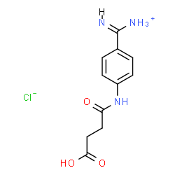 4''-AMIDINOSUCCINANILIC ACID HYDROCHLORIDE结构式