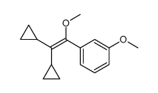 1,1-dicyclopropyl-2-methoxy-2-(3-methoxyphenyl)ethylene Structure