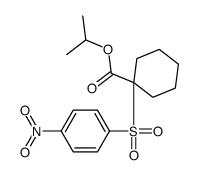 propan-2-yl 1-(4-nitrophenyl)sulfonylcyclohexane-1-carboxylate结构式