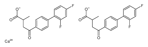 calcium 4-[4-(2,4-difluorophenyl)phenyl]-2-methyl-4-oxo-butanoate Structure