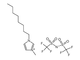 3-METHYL-1-OCTYLIMIDAZOLIUM BIS(TRIFLUOROMETHYLSULFONYL)IMIDE structure