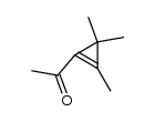 1-(2,3,3-trimethyl-cycloprop-1-enyl)-ethanone结构式