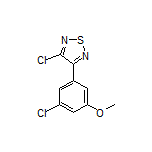3-氯-4-(3-氯-5-甲氧基苯基)-1,2,5-噻二唑结构式