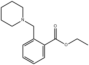 Benzoic acid, 2-(1-piperidinylMethyl)-, ethyl ester structure