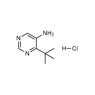 4-(Tert-butyl)pyrimidin-5-amine hydrochloride Structure