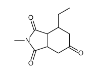 1H-Isoindole-1,3,5(2H,4H)-trione,7-ethyltetrahydro-2-methyl-(9CI) Structure