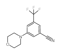 3-(4-吗啉)-5-(三氟甲基)苯甲腈结构式