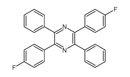 2,5-Bis(p-fluorophenyl)-3,6-diphenylpyrazine结构式