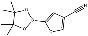 5-(4,4,5,5-tetramethyl-1,3,2-dioxaborolan-2-yl)furan-3-carbonitrile Structure