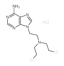 9H-Purine-9-ethanamine,6-amino-N,N-bis(2-chloroethyl)-, hydrochloride (1:2)结构式