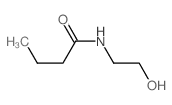 Butanamide,N-(2-hydroxyethyl)- Structure