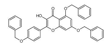 5,7-BIS-(BENZYLOXY)-2-(4-(BENZYLOXY)PHENYL)-3-HYDROXY-4H-CHROMEN-4-ONE Structure