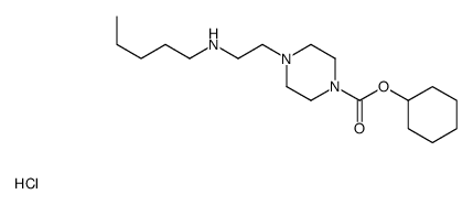 cyclohexyl 4-[2-(pentylamino)ethyl]piperazine-1-carboxylate,hydrochloride结构式