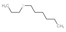 Hexane, 1- (propylthio)- Structure