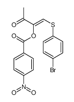 [1-(4-bromophenyl)sulfanyl-3-oxobut-1-en-2-yl] 4-nitrobenzoate Structure