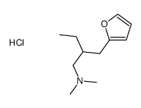 2-(furan-2-ylmethyl)butyl-dimethylazanium,chloride结构式