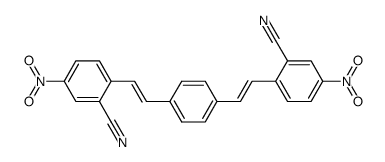 1,4-Bis-(2-Cyan-4-nitro-trans-styryl)-benzol Structure