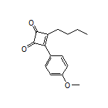 3-Butyl-4-(4-methoxyphenyl)-3-cyclobutene-1,2-dione Structure