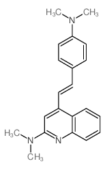 2-Quinolinamine,4-[2-[4-(dimethylamino)phenyl]ethenyl]-N,N-dimethyl- Structure