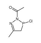 2-acetyl-3-chloro-5-methyl-Δ5-1,2,3-diazaphospholine Structure