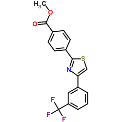 Methyl 4-{4-[3-(trifluoromethyl)phenyl]-1,3-thiazol-2-yl}benzoate结构式