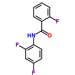 2-Fluoro-N-(2,4-difluorophenyl)benzamide Structure