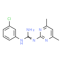 N-(3-Chlorophenyl)-N'-(4,6-dimethylpyrimidin-2-yl) guanidine Structure