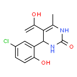 2(1H)-Pyrimidinone,4-(5-chloro-2-hydroxyphenyl)-3,4-dihydro-5-(1-hydroxyethenyl)-6-methyl-(9CI) structure