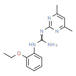 N-(4,6-Dimethylpyrimidin-2-yl)-N'-(2-ethoxyphenyl) guanidine结构式